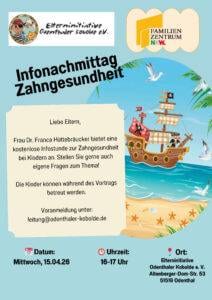 Flyer - Piraten im Kindergarten - Zahnsprechstunde