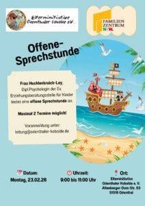 Flyer - Piraten im Kindergarten - offene Sprechstunde